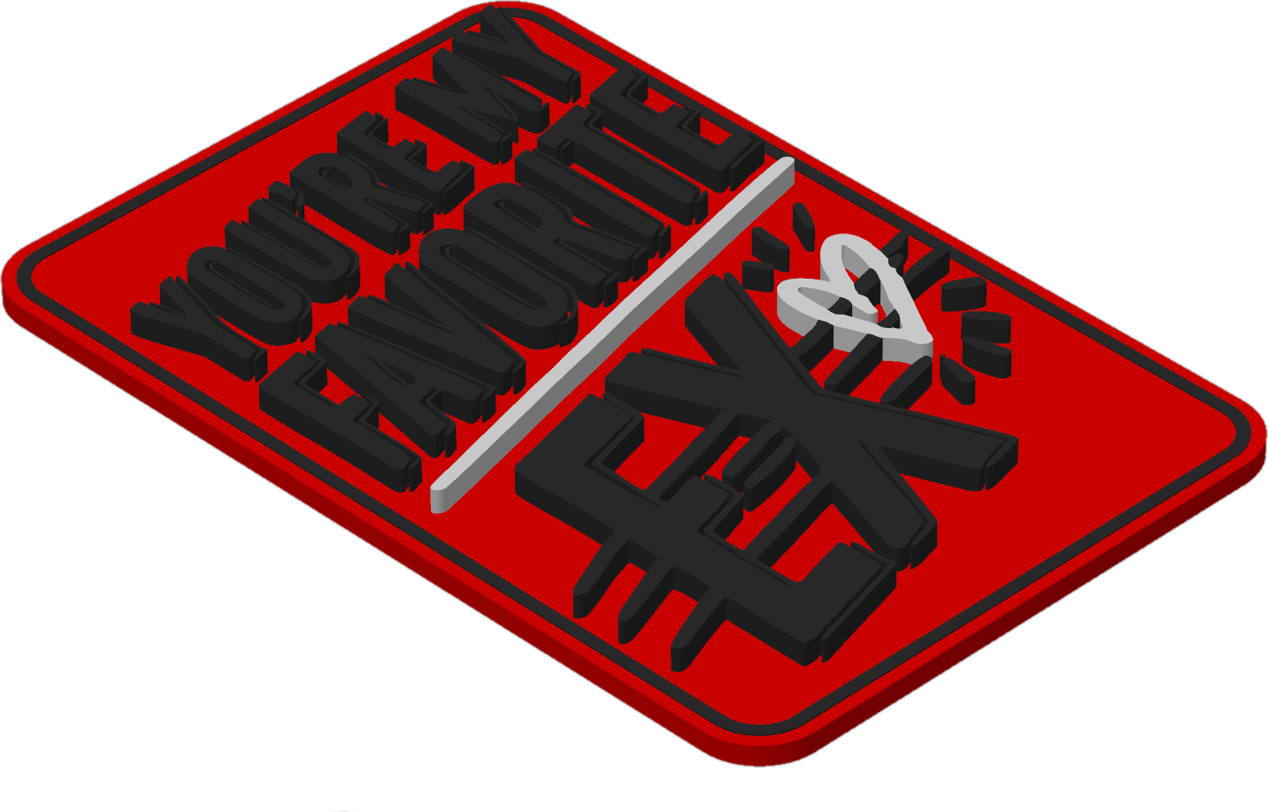 You're My Favorite Ex Card